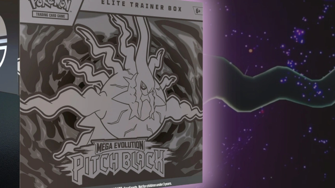 Featured image for Pokémon TCG Pitch Black: Mega Darkrai ex Leads the New Set