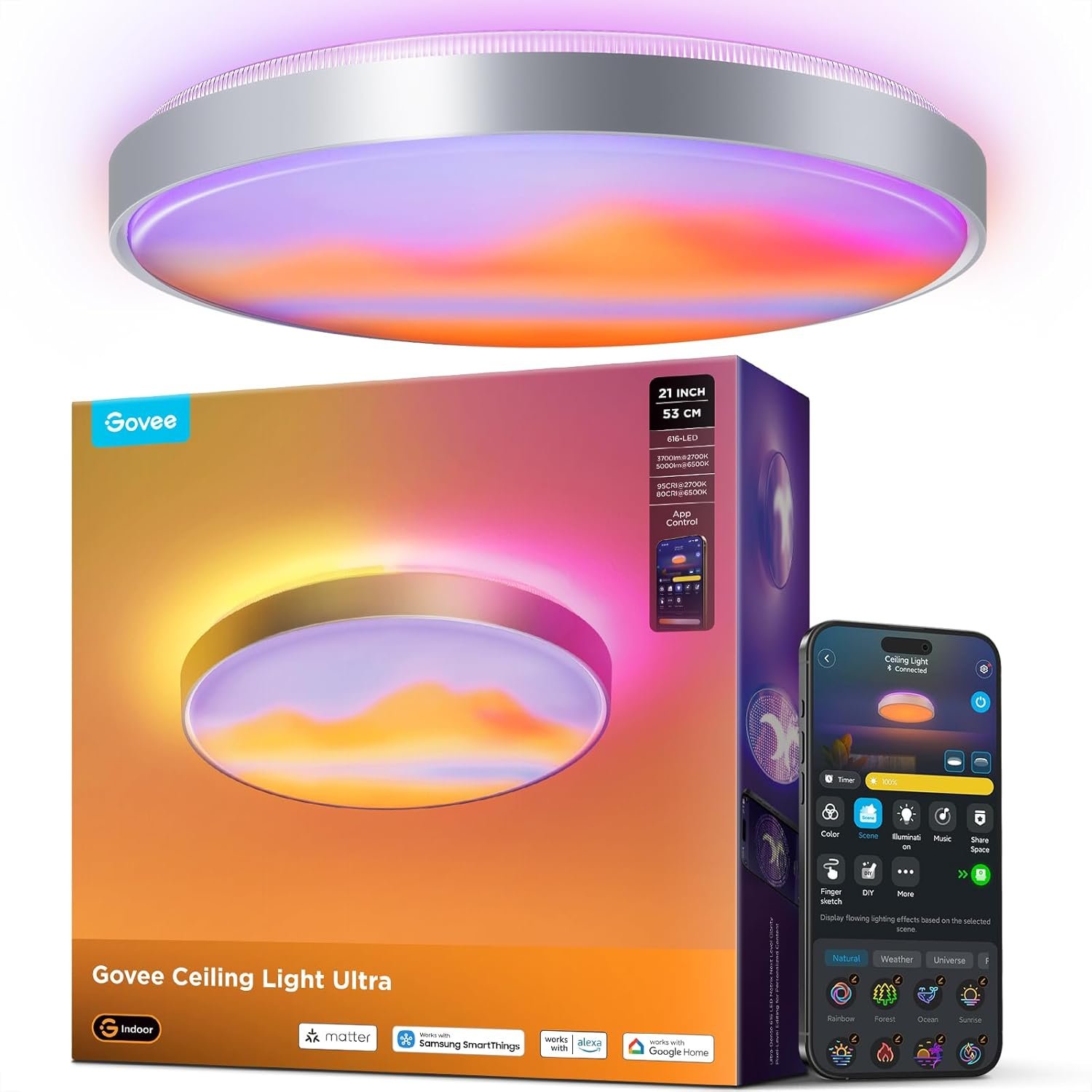 Featured image for Govee Ceiling Light Ultra Review: Great Light, Blurry Art